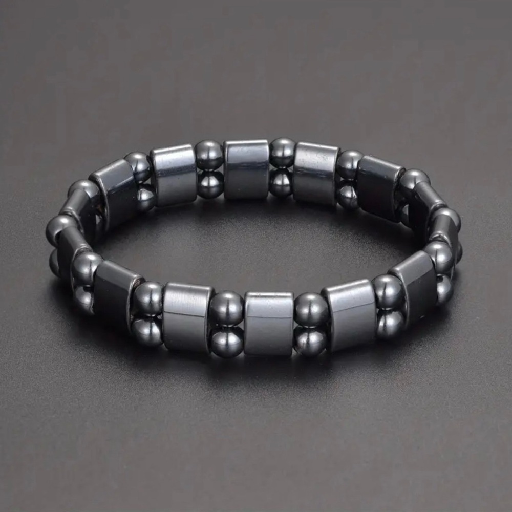 Stylish Hematite Magnetic Bracelet for Men and Women - Handmade